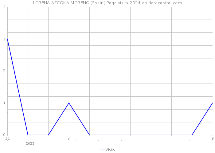 LORENA AZCONA MORENO (Spain) Page visits 2024 