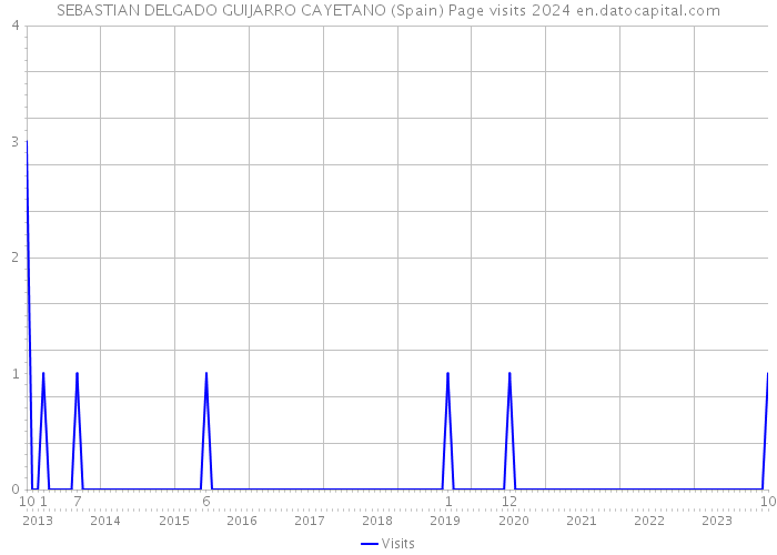 SEBASTIAN DELGADO GUIJARRO CAYETANO (Spain) Page visits 2024 
