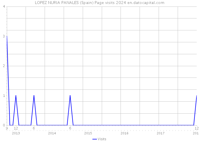 LOPEZ NURIA PANALES (Spain) Page visits 2024 