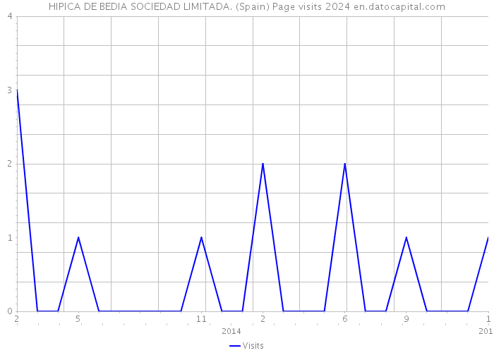 HIPICA DE BEDIA SOCIEDAD LIMITADA. (Spain) Page visits 2024 