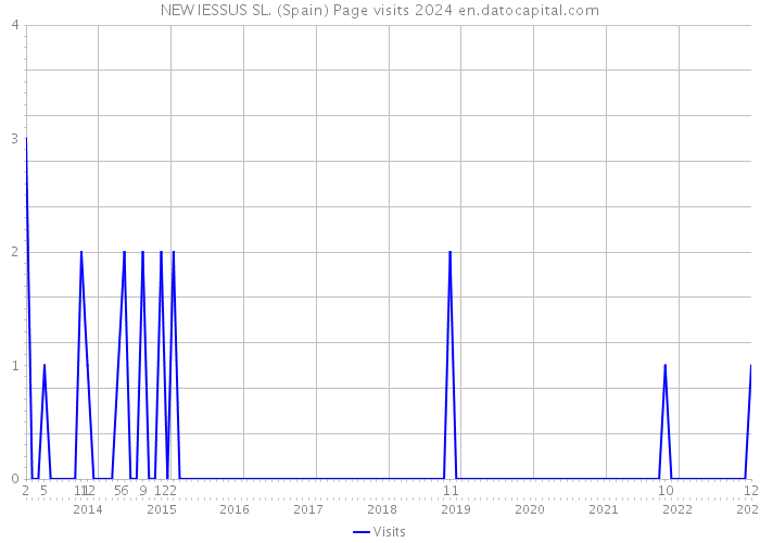 NEW IESSUS SL. (Spain) Page visits 2024 