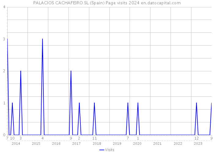 PALACIOS CACHAFEIRO SL (Spain) Page visits 2024 