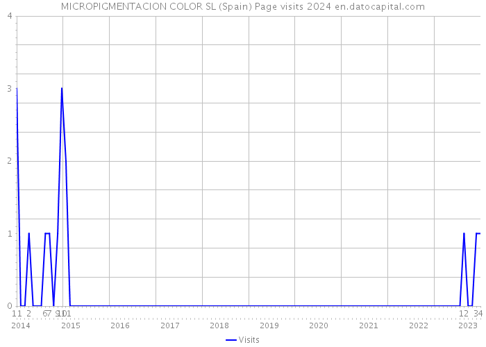MICROPIGMENTACION COLOR SL (Spain) Page visits 2024 