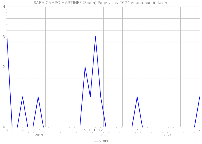 SARA CAMPO MARTINEZ (Spain) Page visits 2024 