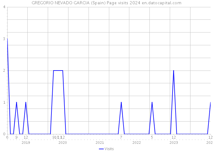 GREGORIO NEVADO GARCIA (Spain) Page visits 2024 