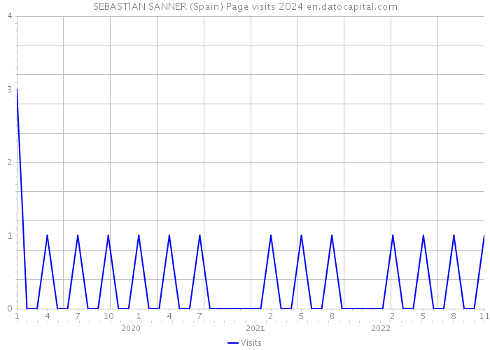 SEBASTIAN SANNER (Spain) Page visits 2024 