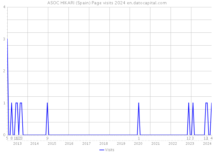 ASOC HIKARI (Spain) Page visits 2024 