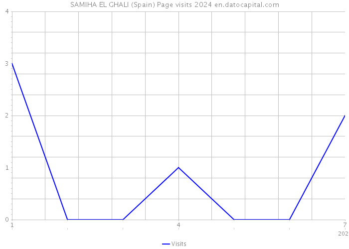 SAMIHA EL GHALI (Spain) Page visits 2024 