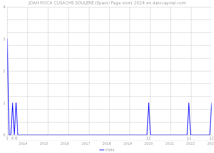JOAN ROCA CUSACHS SOULERE (Spain) Page visits 2024 