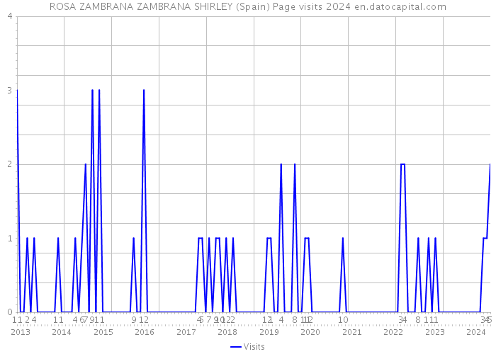 ROSA ZAMBRANA ZAMBRANA SHIRLEY (Spain) Page visits 2024 
