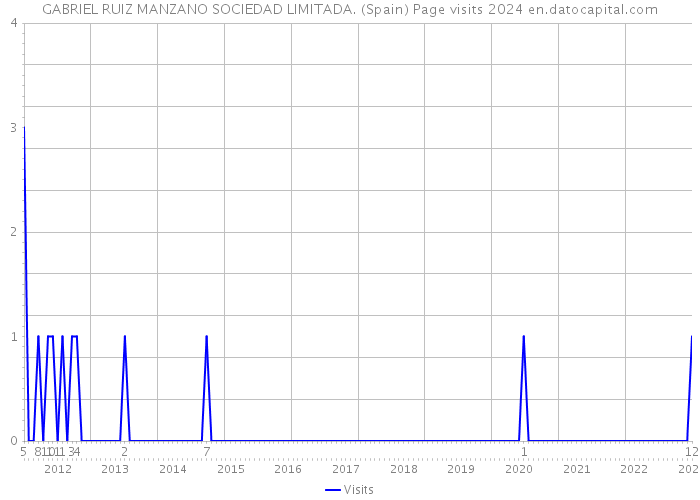 GABRIEL RUIZ MANZANO SOCIEDAD LIMITADA. (Spain) Page visits 2024 