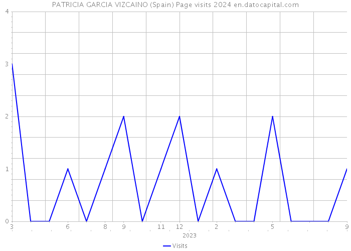 PATRICIA GARCIA VIZCAINO (Spain) Page visits 2024 