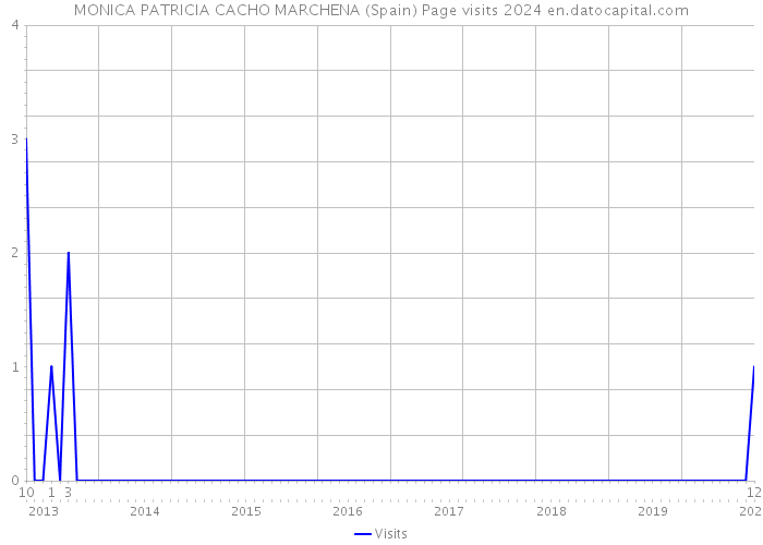 MONICA PATRICIA CACHO MARCHENA (Spain) Page visits 2024 