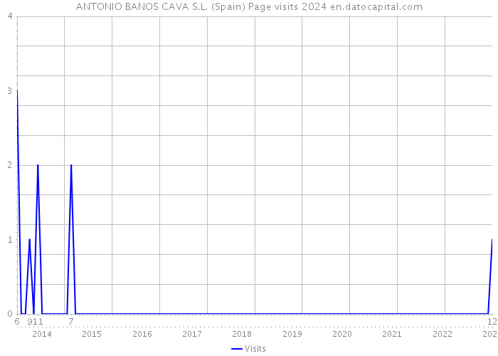 ANTONIO BANOS CAVA S.L. (Spain) Page visits 2024 