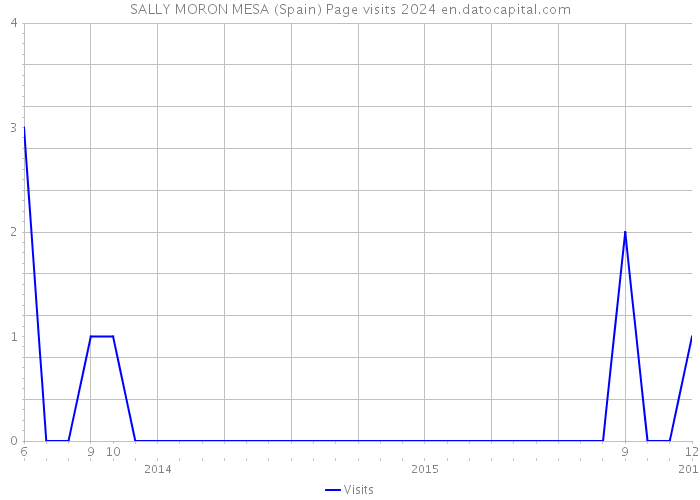 SALLY MORON MESA (Spain) Page visits 2024 