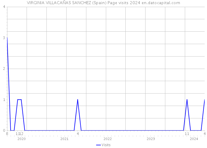 VIRGINIA VILLACAÑAS SANCHEZ (Spain) Page visits 2024 