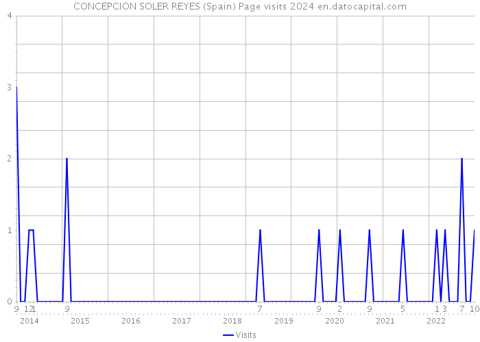 CONCEPCION SOLER REYES (Spain) Page visits 2024 