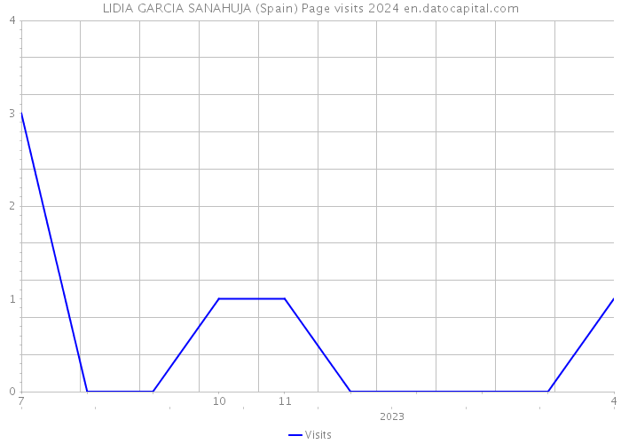 LIDIA GARCIA SANAHUJA (Spain) Page visits 2024 