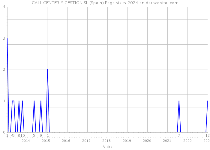 CALL CENTER Y GESTION SL (Spain) Page visits 2024 