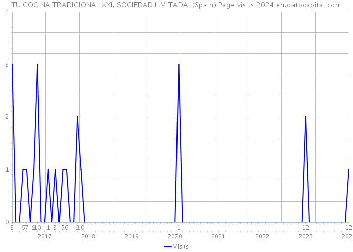 TU COCINA TRADICIONAL XXI, SOCIEDAD LIMITADA. (Spain) Page visits 2024 