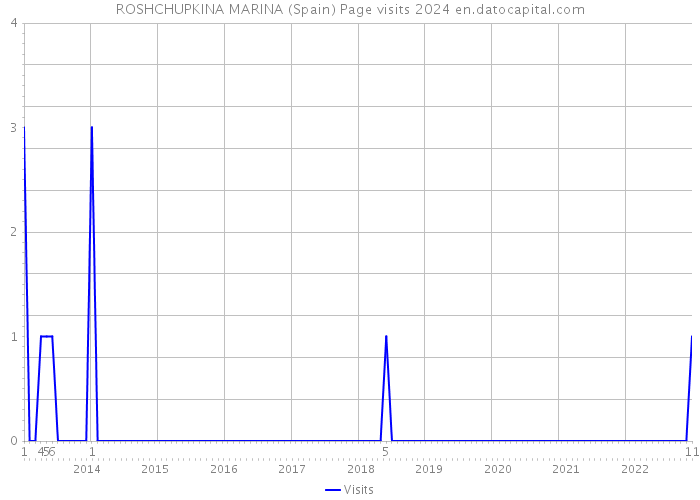 ROSHCHUPKINA MARINA (Spain) Page visits 2024 