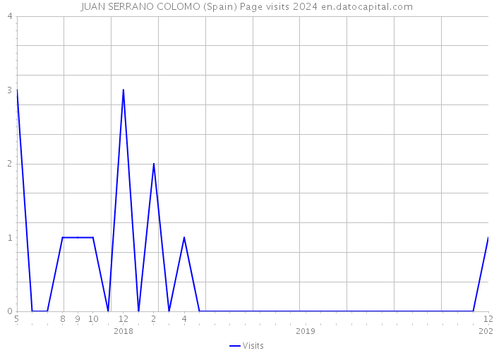 JUAN SERRANO COLOMO (Spain) Page visits 2024 