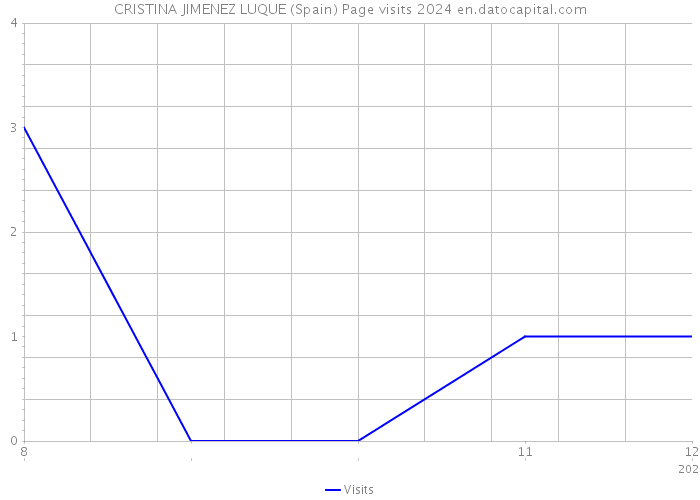 CRISTINA JIMENEZ LUQUE (Spain) Page visits 2024 