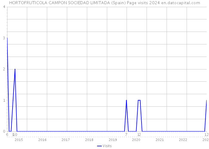 HORTOFRUTICOLA CAMPON SOCIEDAD LIMITADA (Spain) Page visits 2024 