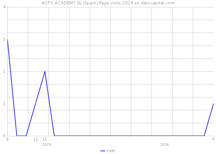 ACFC ACADEMY SL (Spain) Page visits 2024 