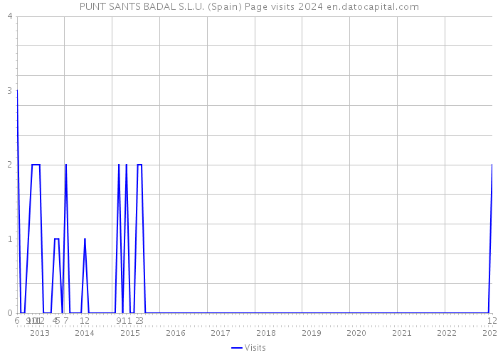 PUNT SANTS BADAL S.L.U. (Spain) Page visits 2024 