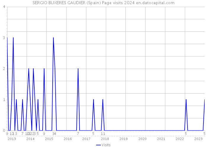 SERGIO BUXERES GAUDIER (Spain) Page visits 2024 