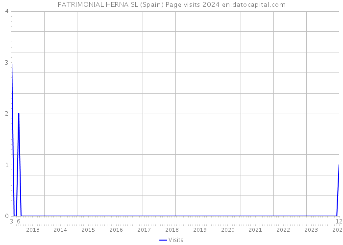 PATRIMONIAL HERNA SL (Spain) Page visits 2024 