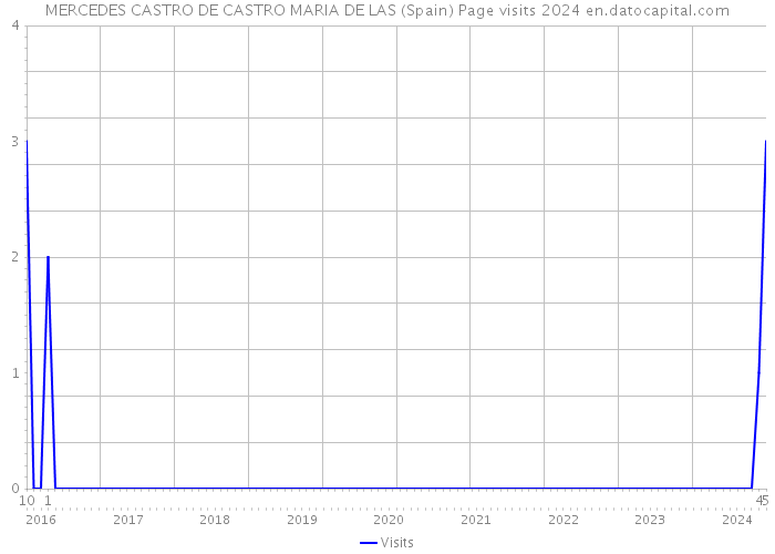 MERCEDES CASTRO DE CASTRO MARIA DE LAS (Spain) Page visits 2024 