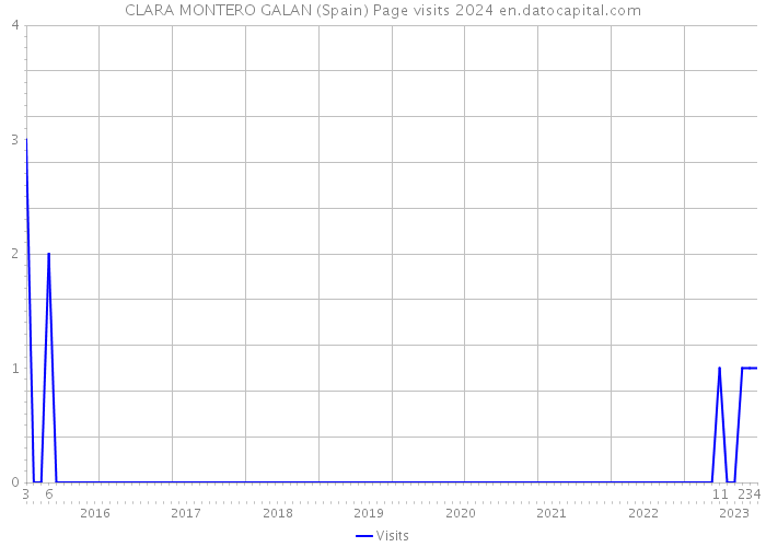 CLARA MONTERO GALAN (Spain) Page visits 2024 