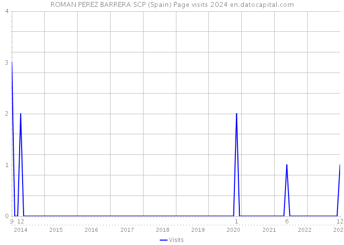 ROMAN PEREZ BARRERA SCP (Spain) Page visits 2024 