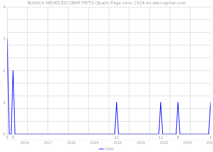 BLANCA NIEVES ESCOBAR FEITO (Spain) Page visits 2024 