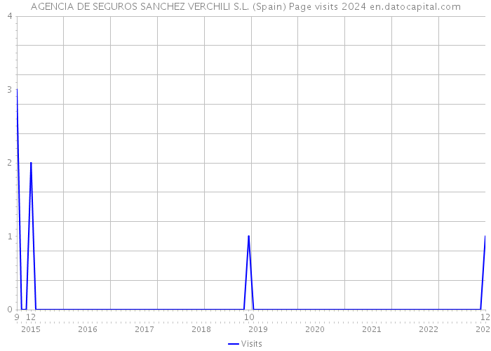 AGENCIA DE SEGUROS SANCHEZ VERCHILI S.L. (Spain) Page visits 2024 