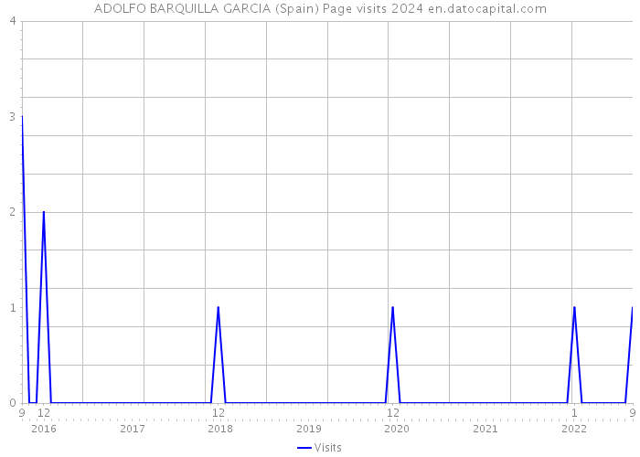 ADOLFO BARQUILLA GARCIA (Spain) Page visits 2024 