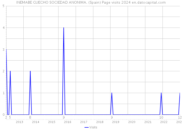 INEMABE GUECHO SOCIEDAD ANONIMA. (Spain) Page visits 2024 