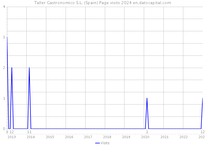 Taller Gastronomico S.L. (Spain) Page visits 2024 