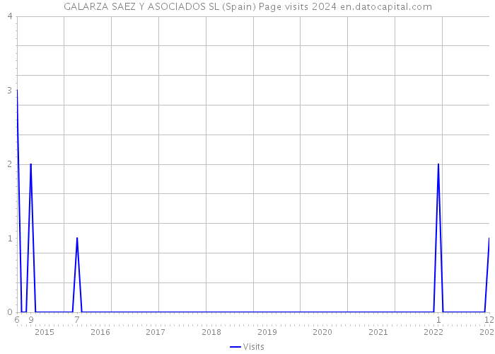 GALARZA SAEZ Y ASOCIADOS SL (Spain) Page visits 2024 