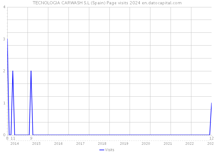 TECNOLOGIA CARWASH S.L (Spain) Page visits 2024 