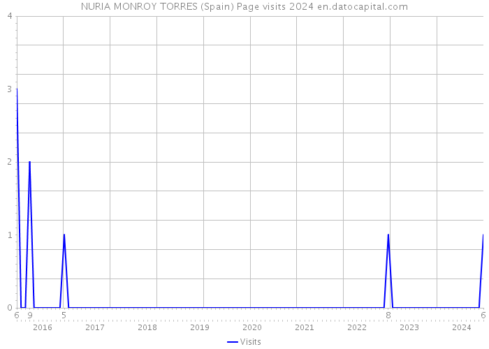 NURIA MONROY TORRES (Spain) Page visits 2024 