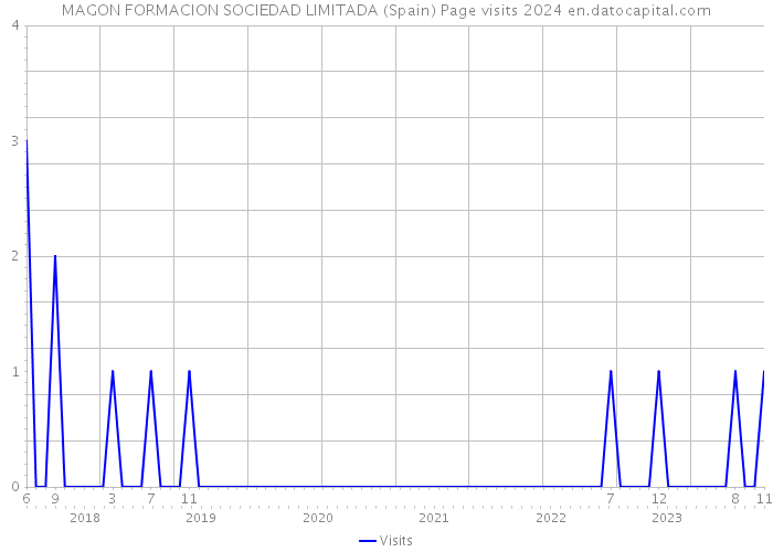 MAGON FORMACION SOCIEDAD LIMITADA (Spain) Page visits 2024 