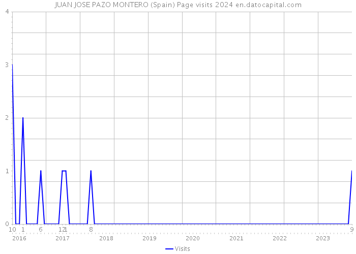 JUAN JOSE PAZO MONTERO (Spain) Page visits 2024 