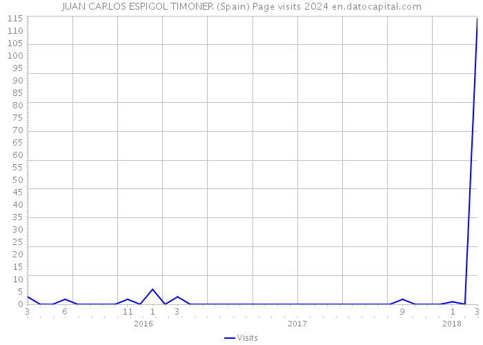 JUAN CARLOS ESPIGOL TIMONER (Spain) Page visits 2024 