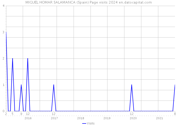 MIGUEL HOMAR SALAMANCA (Spain) Page visits 2024 