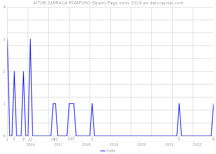 AITOR ZARRAGA POMPOSO (Spain) Page visits 2024 