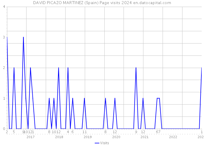 DAVID PICAZO MARTINEZ (Spain) Page visits 2024 