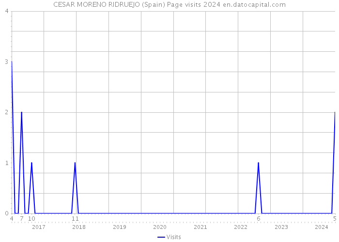 CESAR MORENO RIDRUEJO (Spain) Page visits 2024 